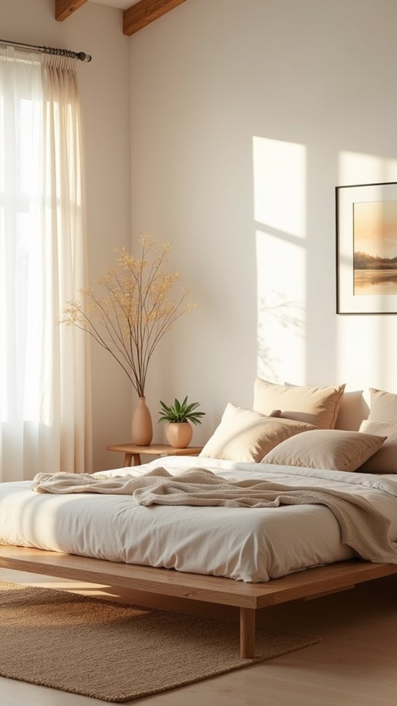 serene minimalist bedroom decor