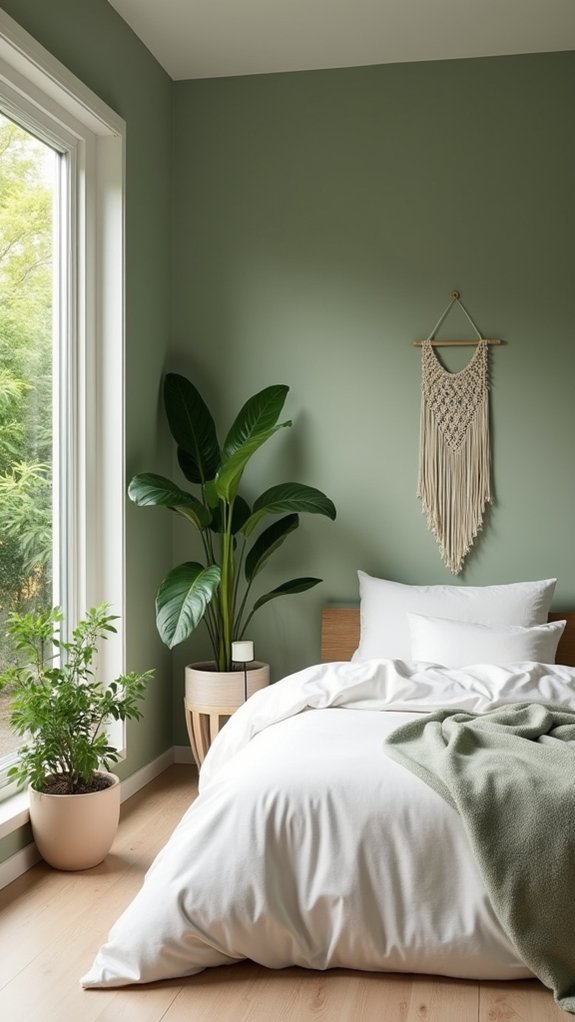 serene minimalist green decor