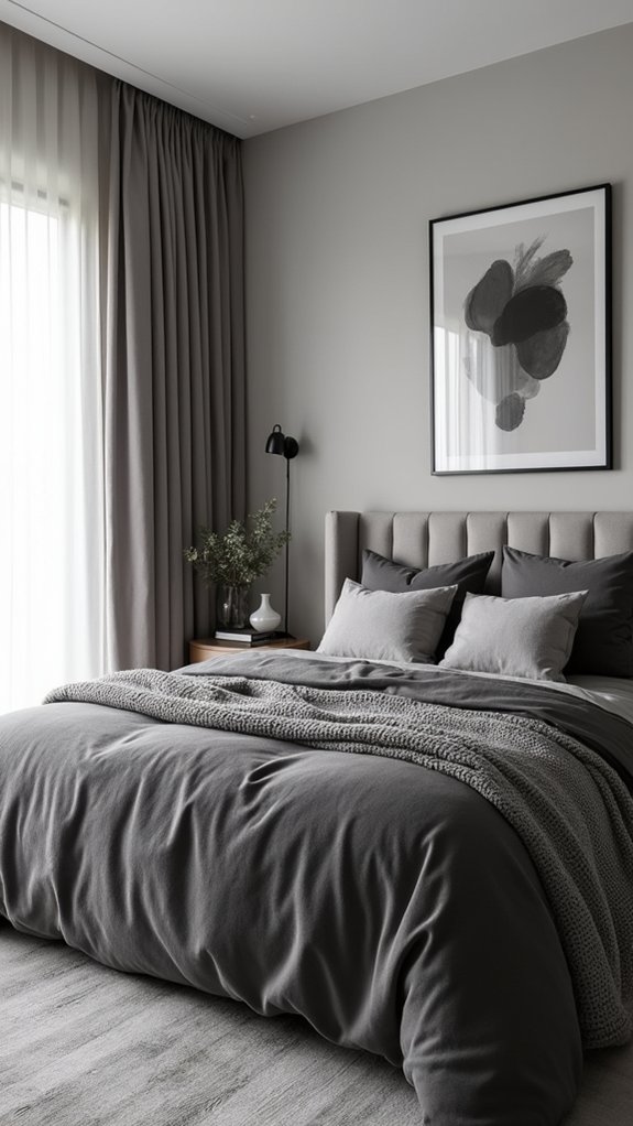 serene monochromatic grey decor