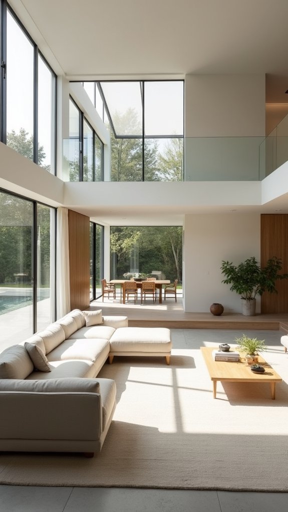 serene purposeful minimalist living