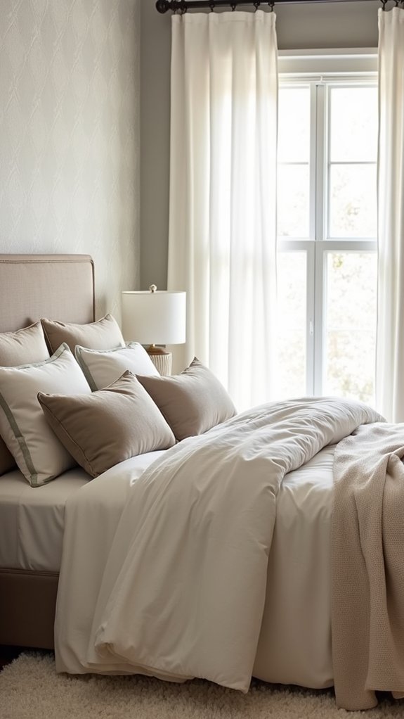 serene sanctuary with textures