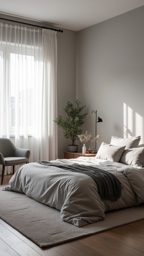 serene soft grey ambiance