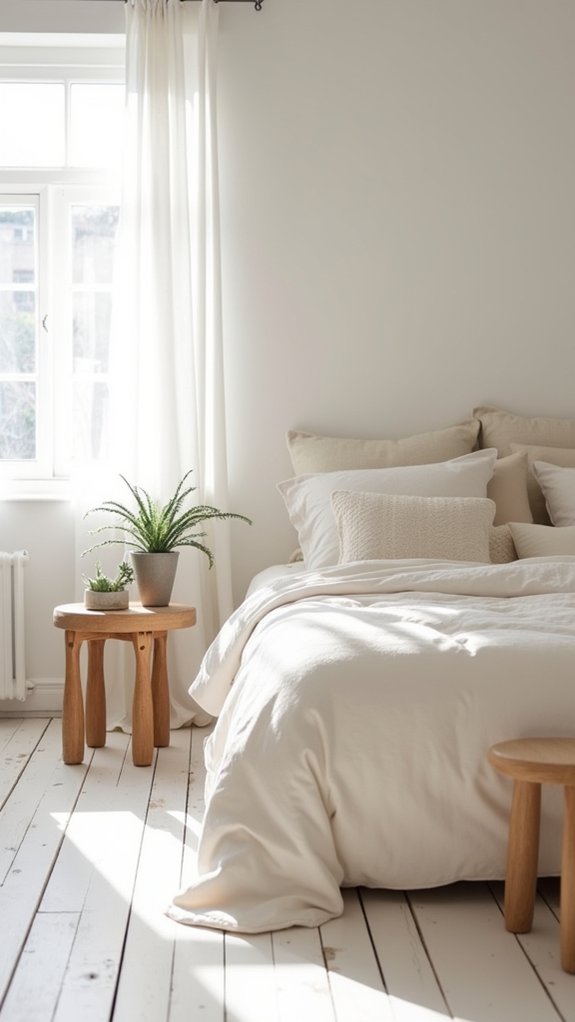 serene white washed sanctuary