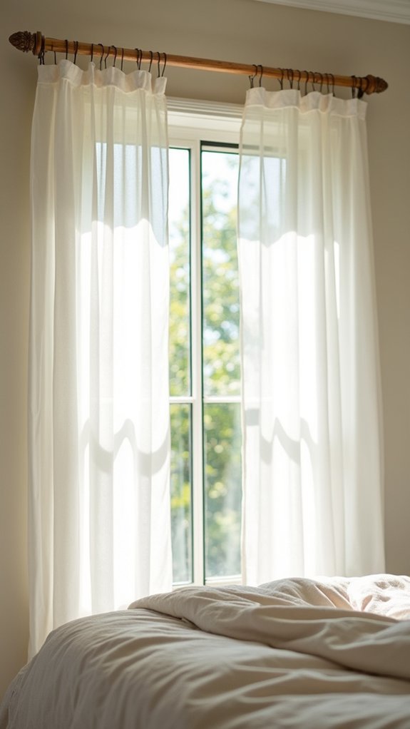 sheer curtains for elegance