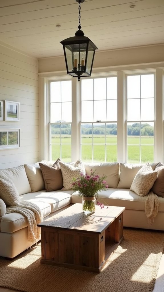 shiplap adds rustic charm