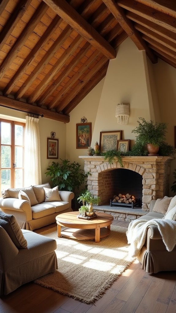 showcase rustic exposed beams