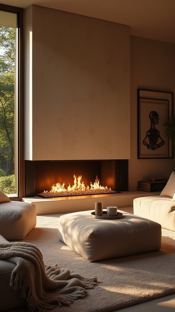 sleek modern warmth contrast