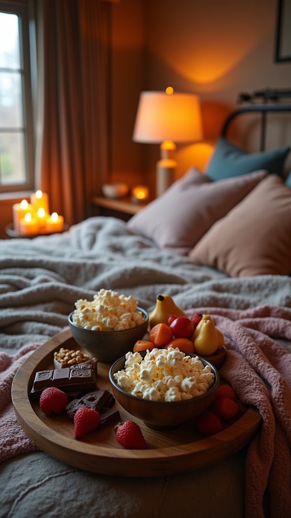 snack station for movie night