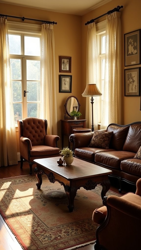 soft curtains enhance coziness