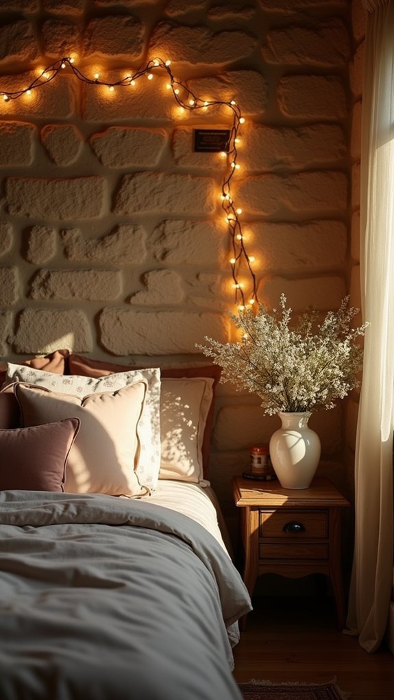 soft lighting stone ambiance