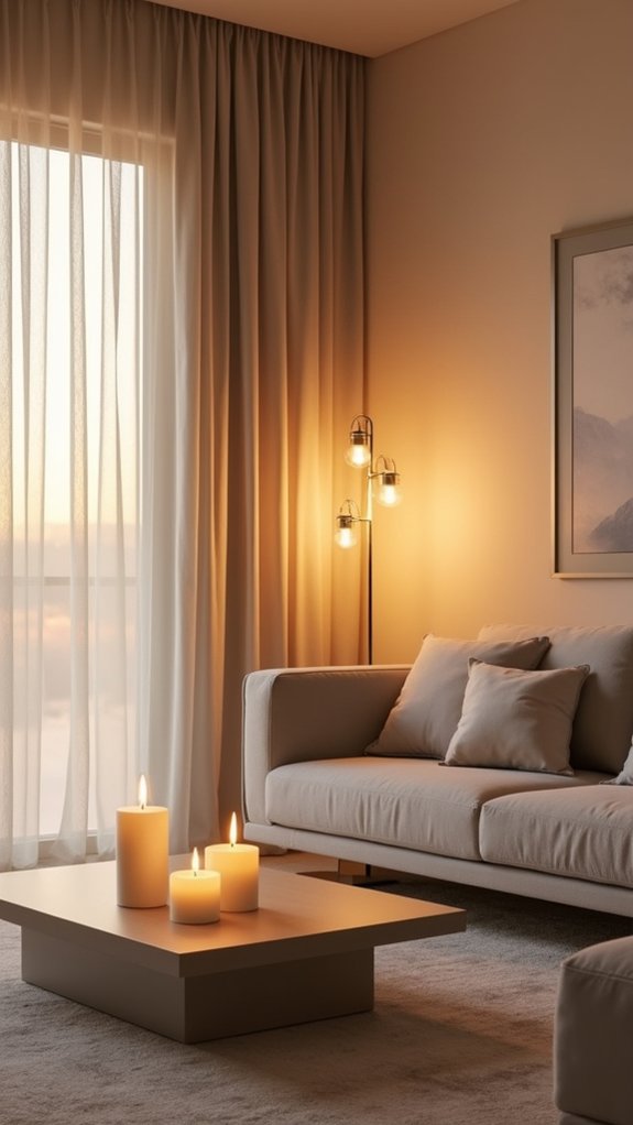 soft warm ambient lighting