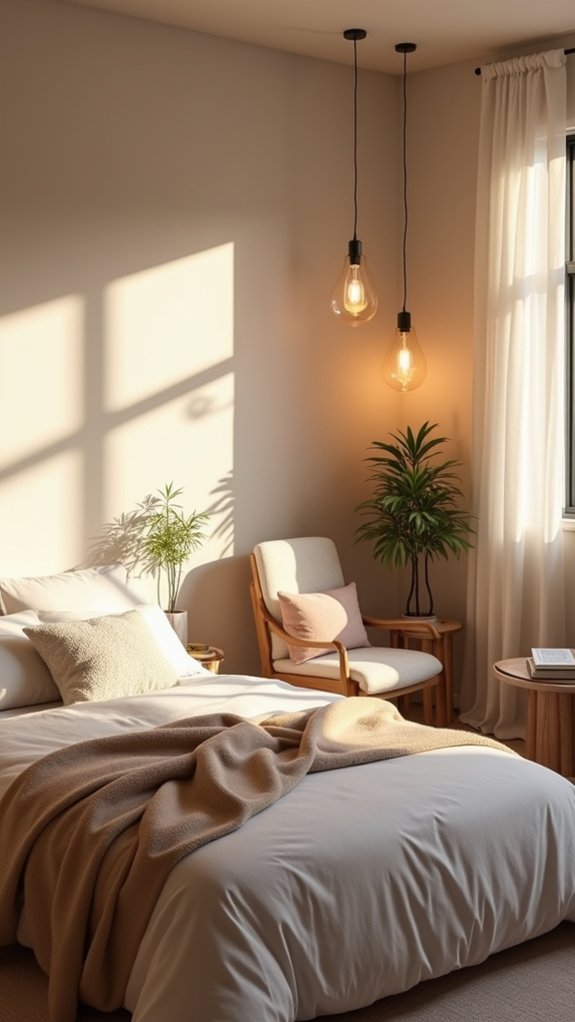 soft warm calming atmosphere