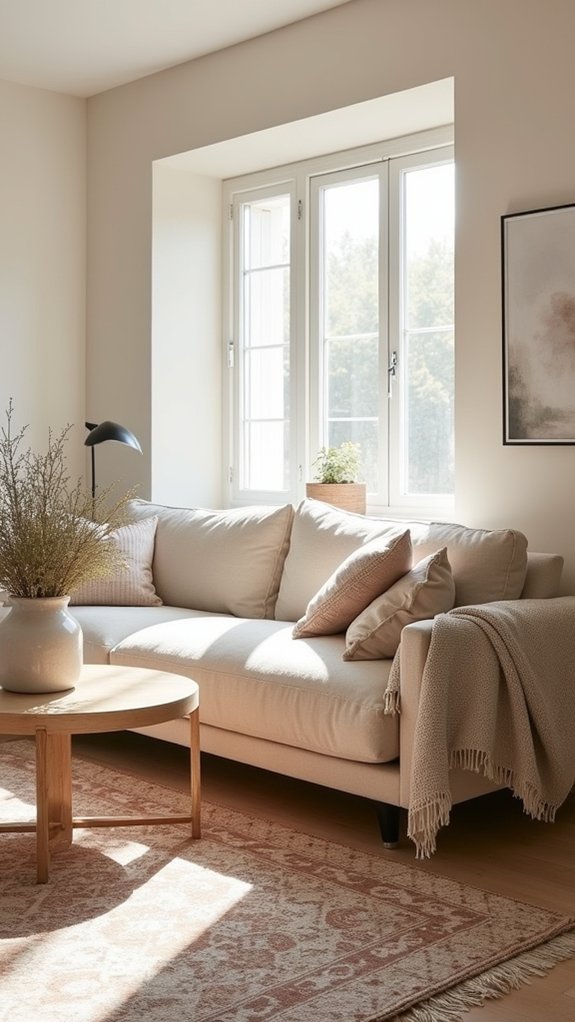 statement rug enhances ambiance