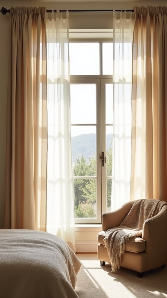 striped curtains enhance modernity