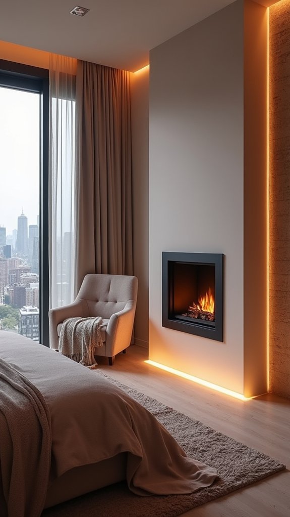 stylish minimalist bedroom retreat