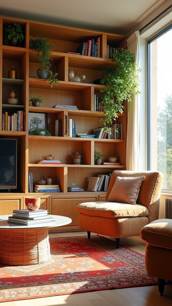 stylish organized living space