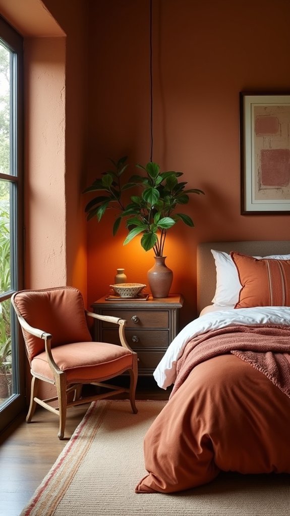 terracotta accent furniture warmth