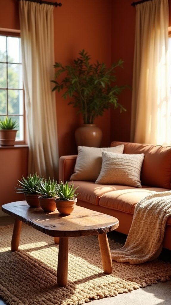 terracotta pottery enhances warmth