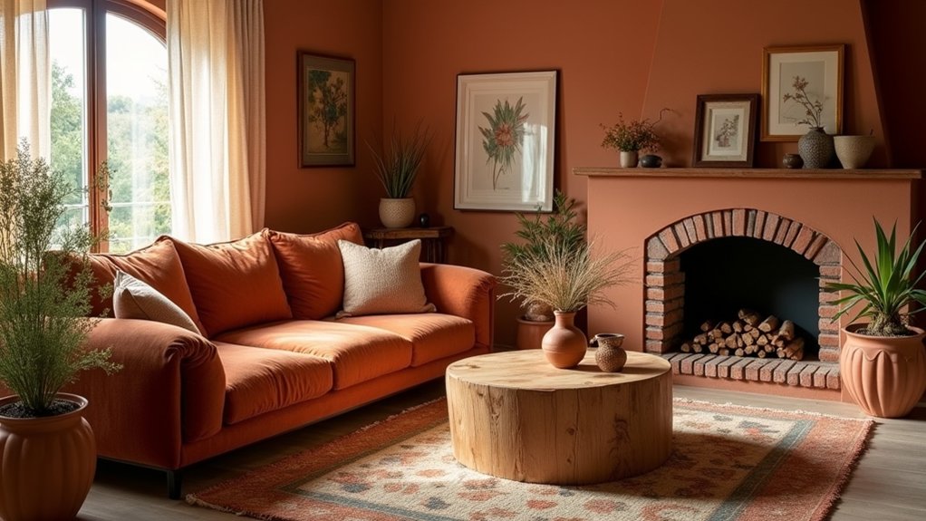 18 Cozy Terracotta Living Room Ideas With Rustic Charm terracotta rustic living room ideas
