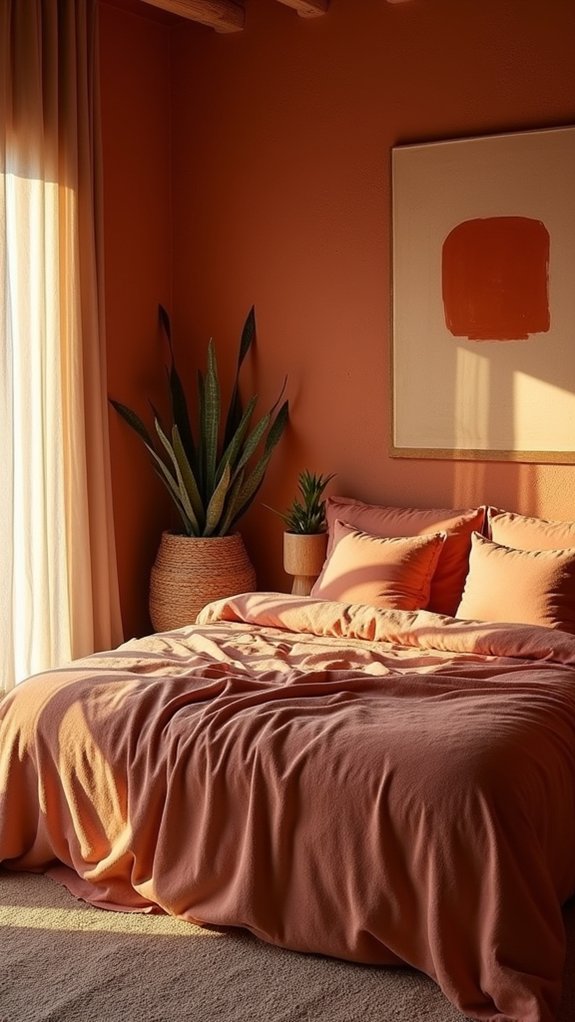 terracotta shades enhance modernity