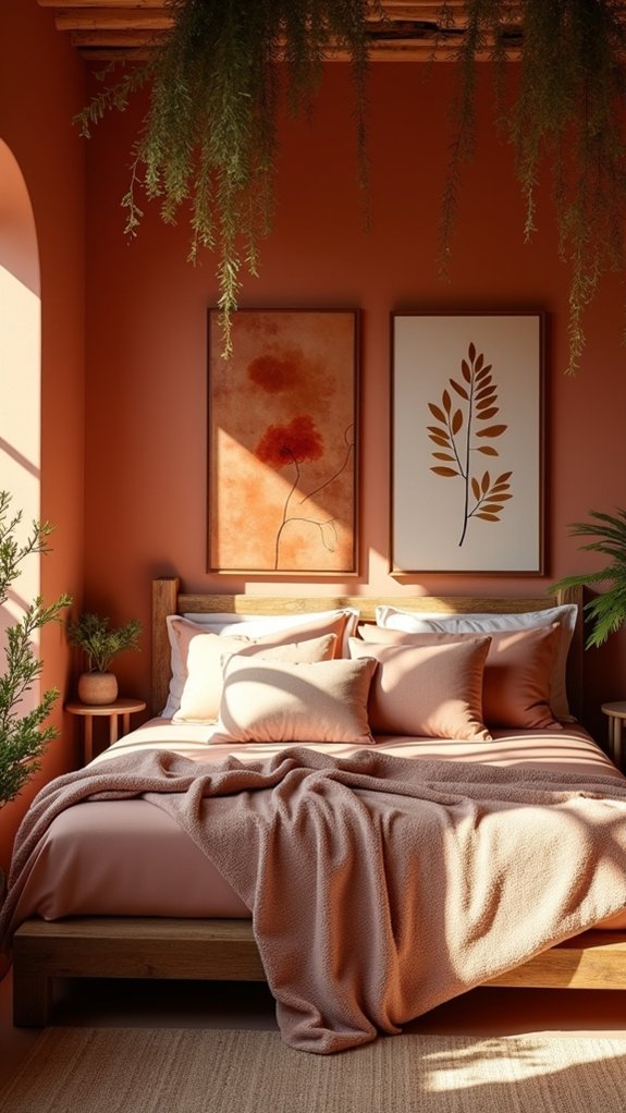 terracotta themed wall art