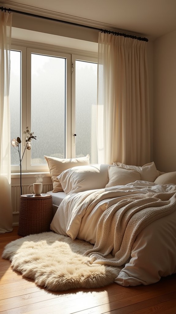 textured rugs enhance warmth