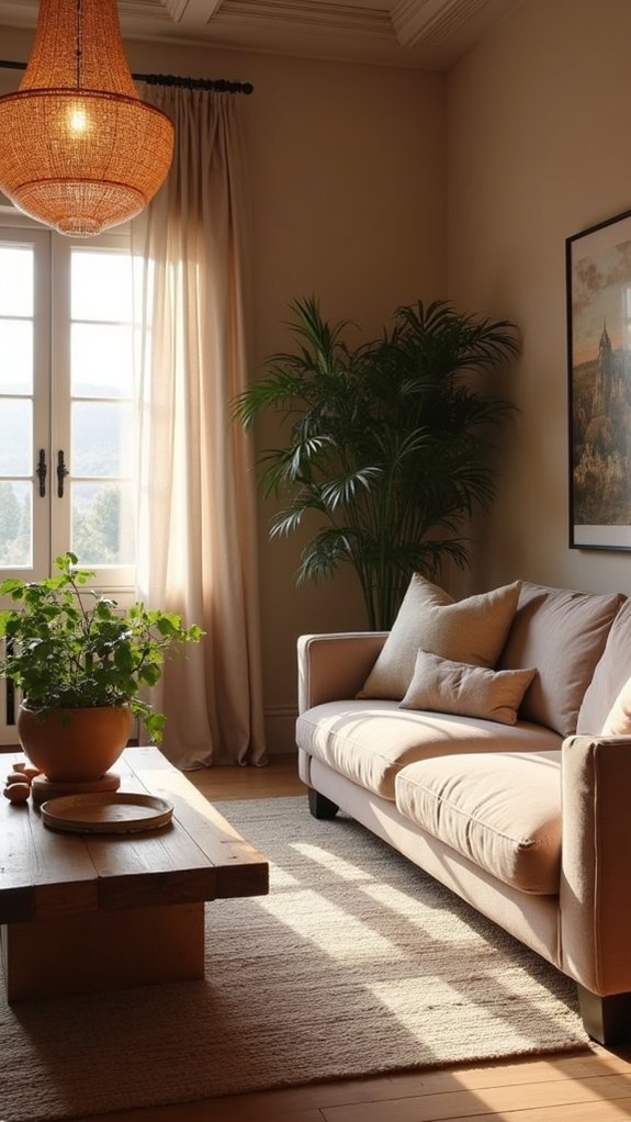 tranquil soft taupe ambiance