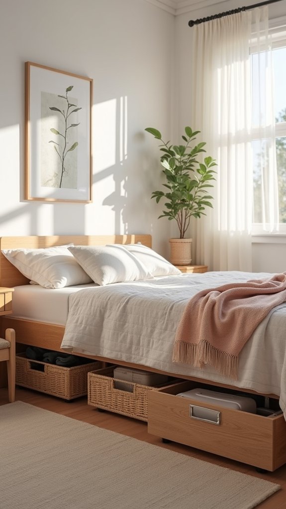 under bed storage organization tips