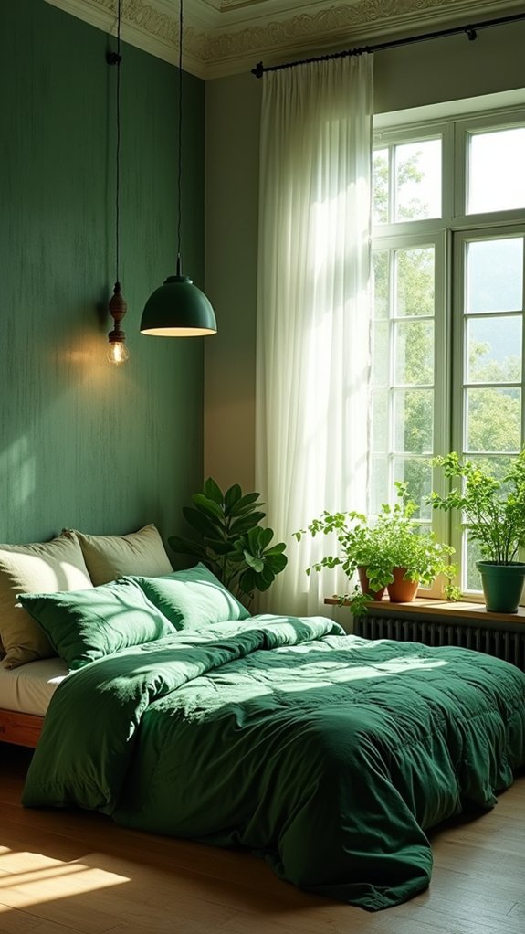 unique green lighting fixtures