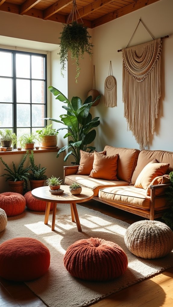 versatile cozy pouf seating