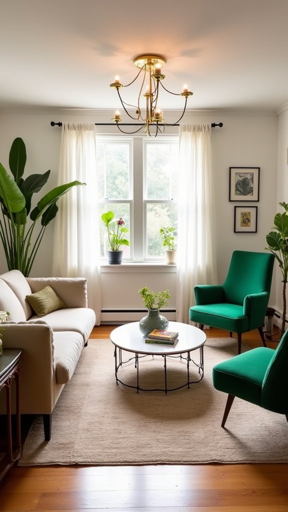 vibrant accent chairs elevate