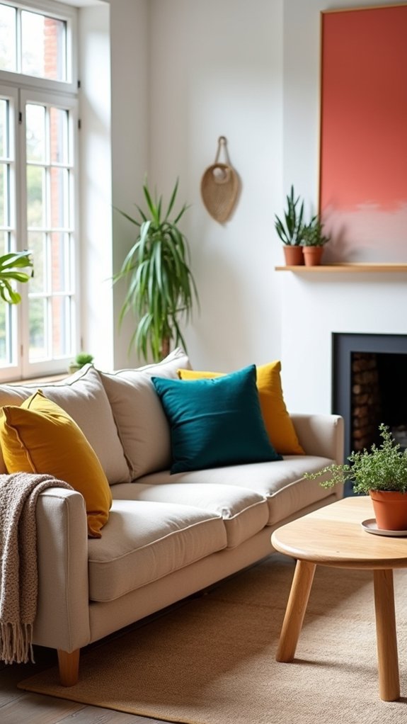 vibrant color enhances scandinavian design