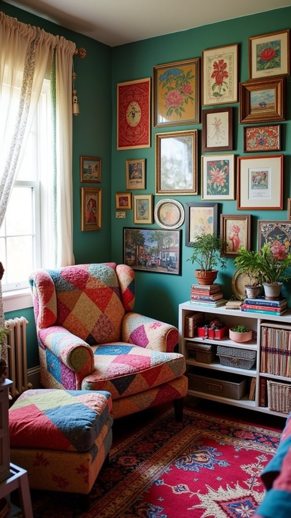 vibrant eclectic bedroom design