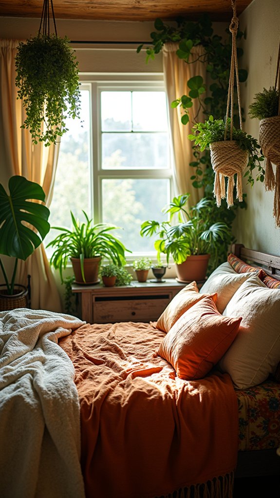 vibrant eclectic plant decor