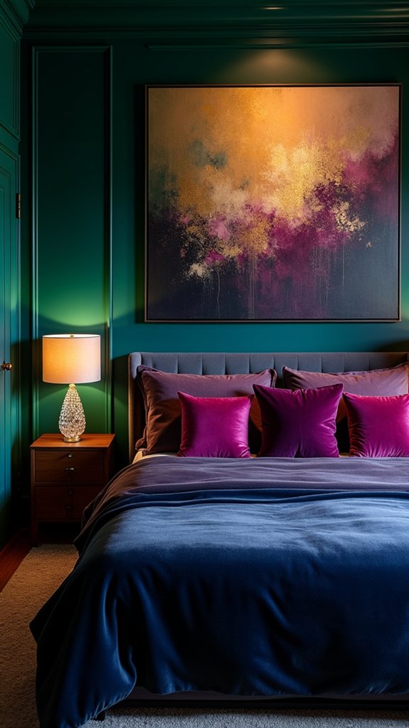 vibrant jewel tone art