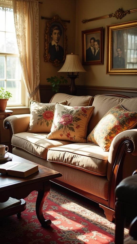 vibrant pillows enhance charm