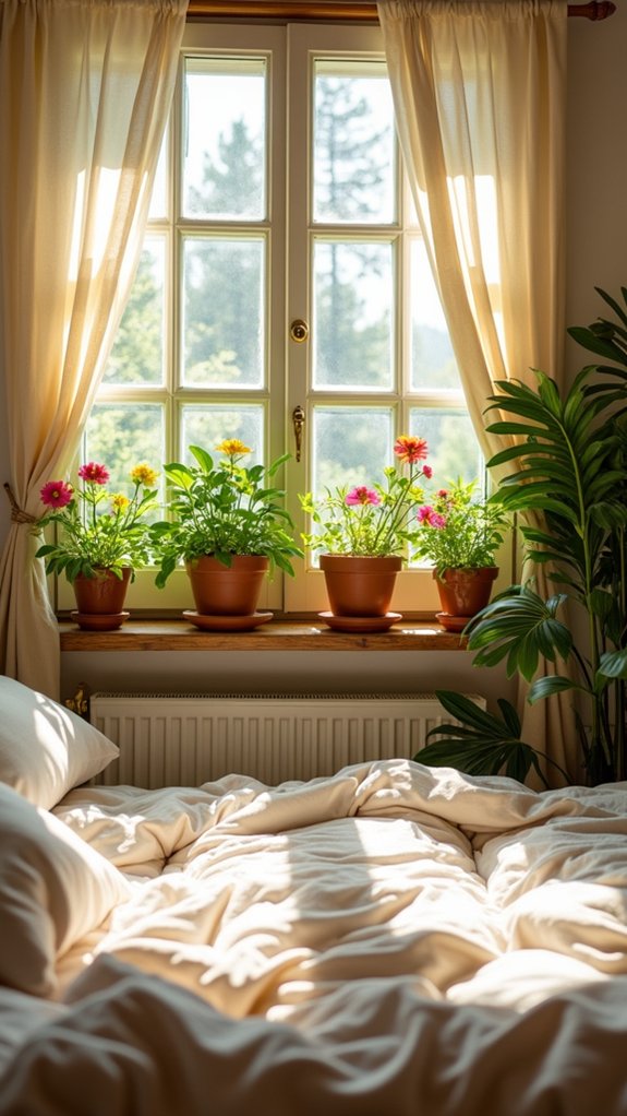 vibrant plants brighten mornings