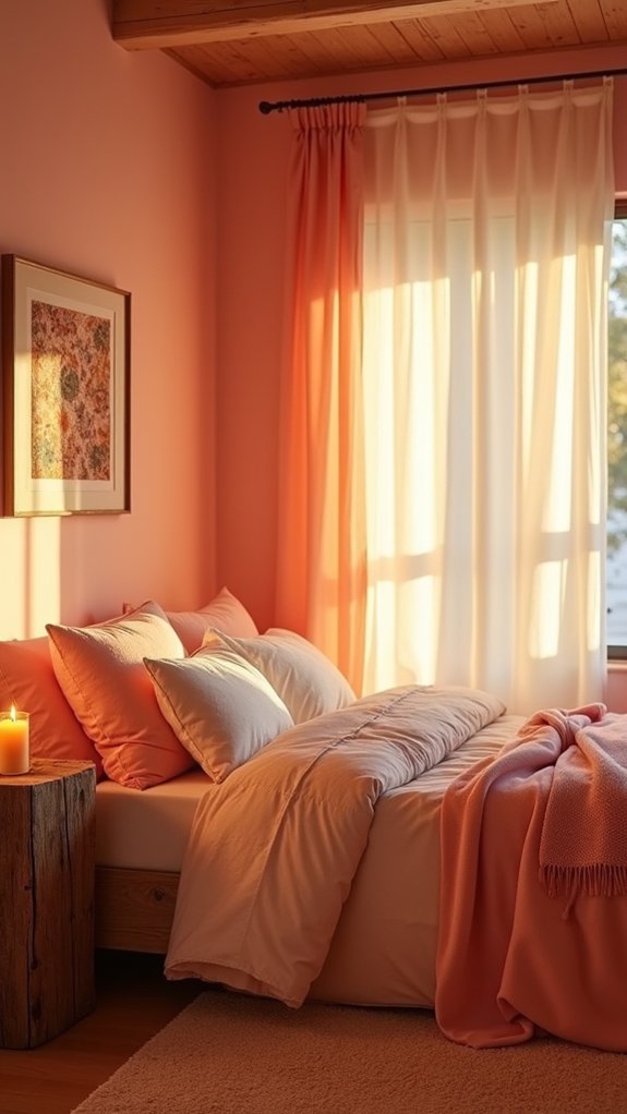 vibrant soothing bedroom atmosphere