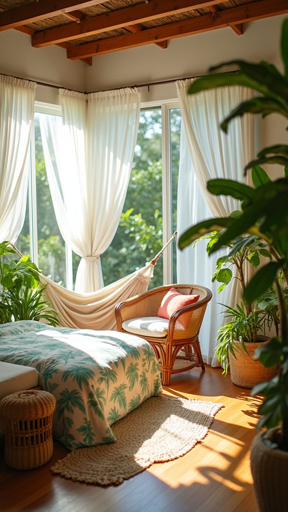 vibrant tropical paradise decor