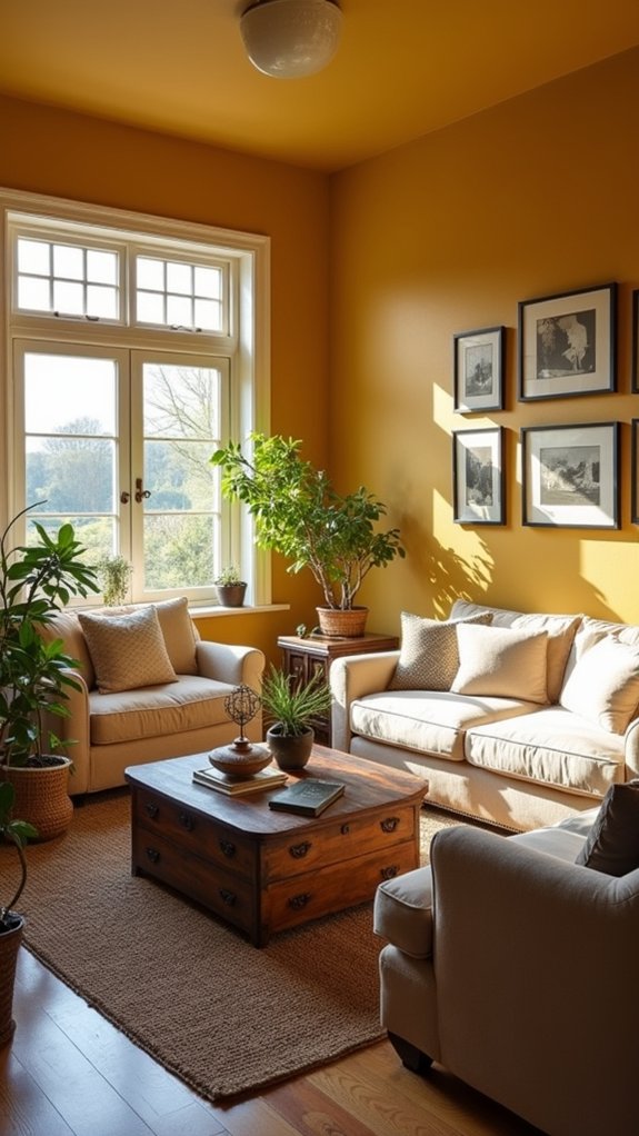vibrant warm living room