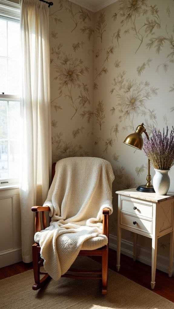 vintage elements enhance warmth