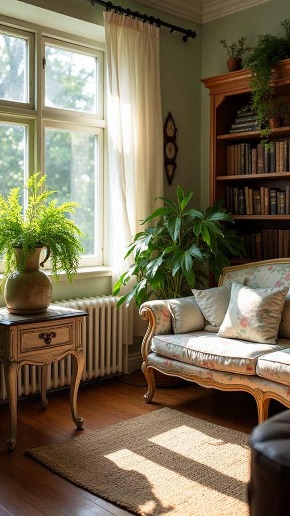 vintage plants enhance coziness