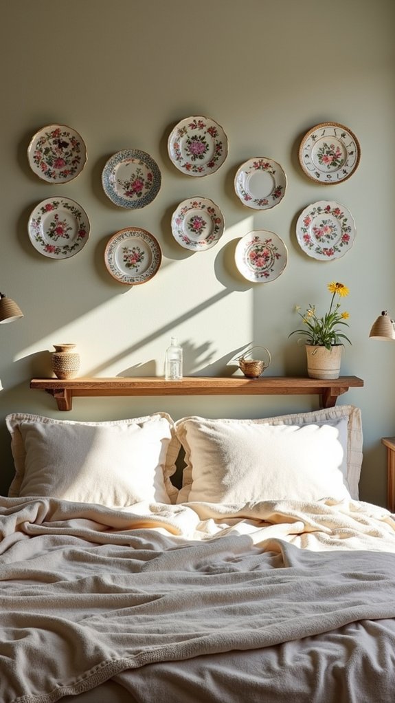 vintage plates gallery wall