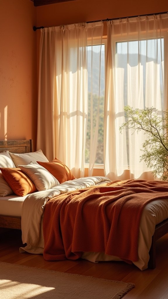 warm earthy bedroom vibes