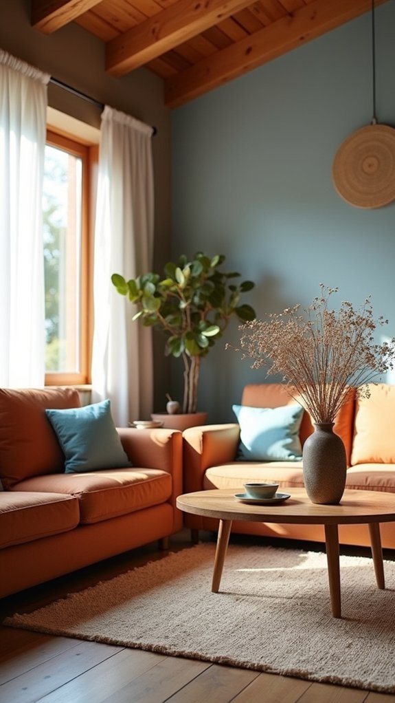 warm earthy contrast harmony
