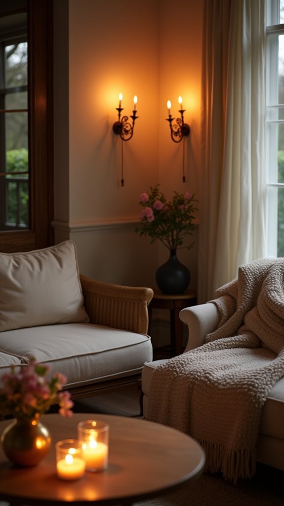 warm inviting candlelit ambiance