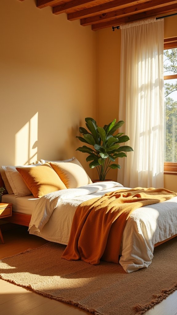 warm inviting honey tones