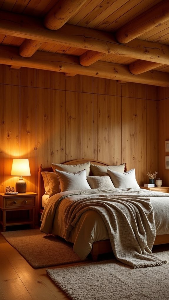 warm lighting enhances wood