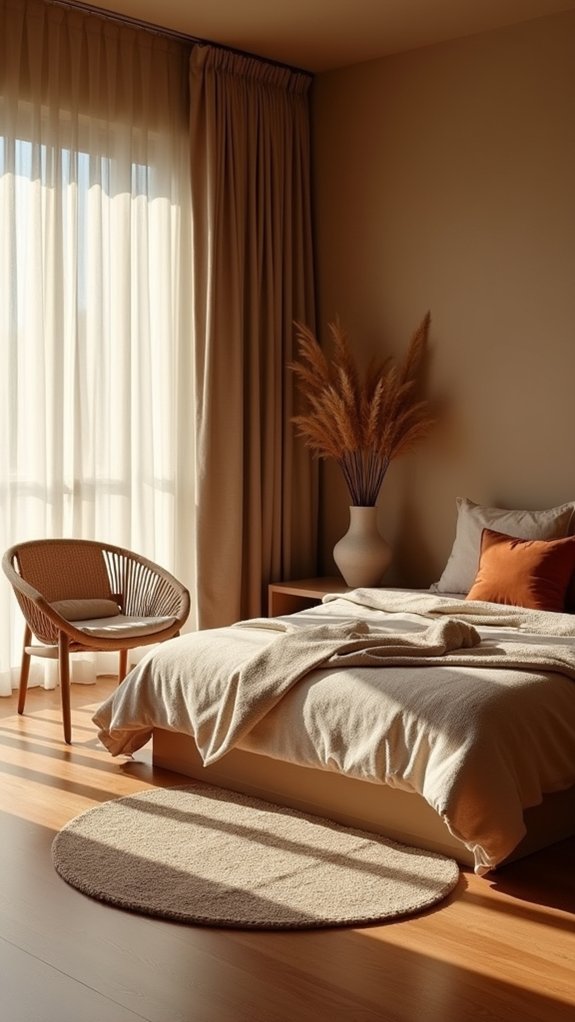 warm minimalist brown sanctuary