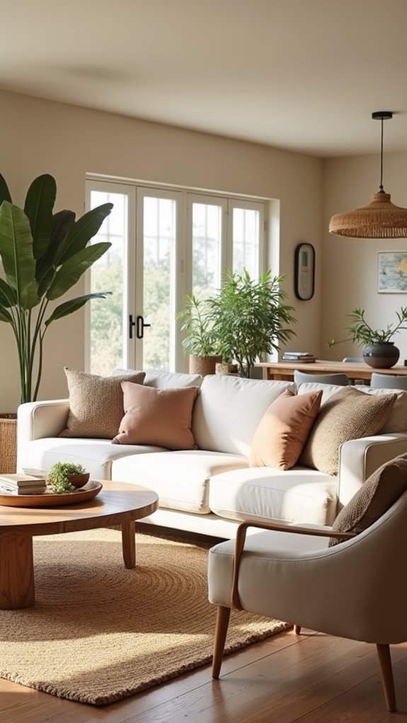 warm neutrals create coziness